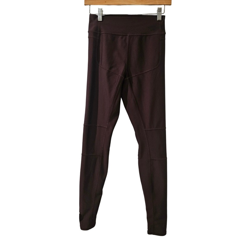 Alo High Waist Leggings Womens Small Dark Plum Brown Maroon Burgundy Yoga Active